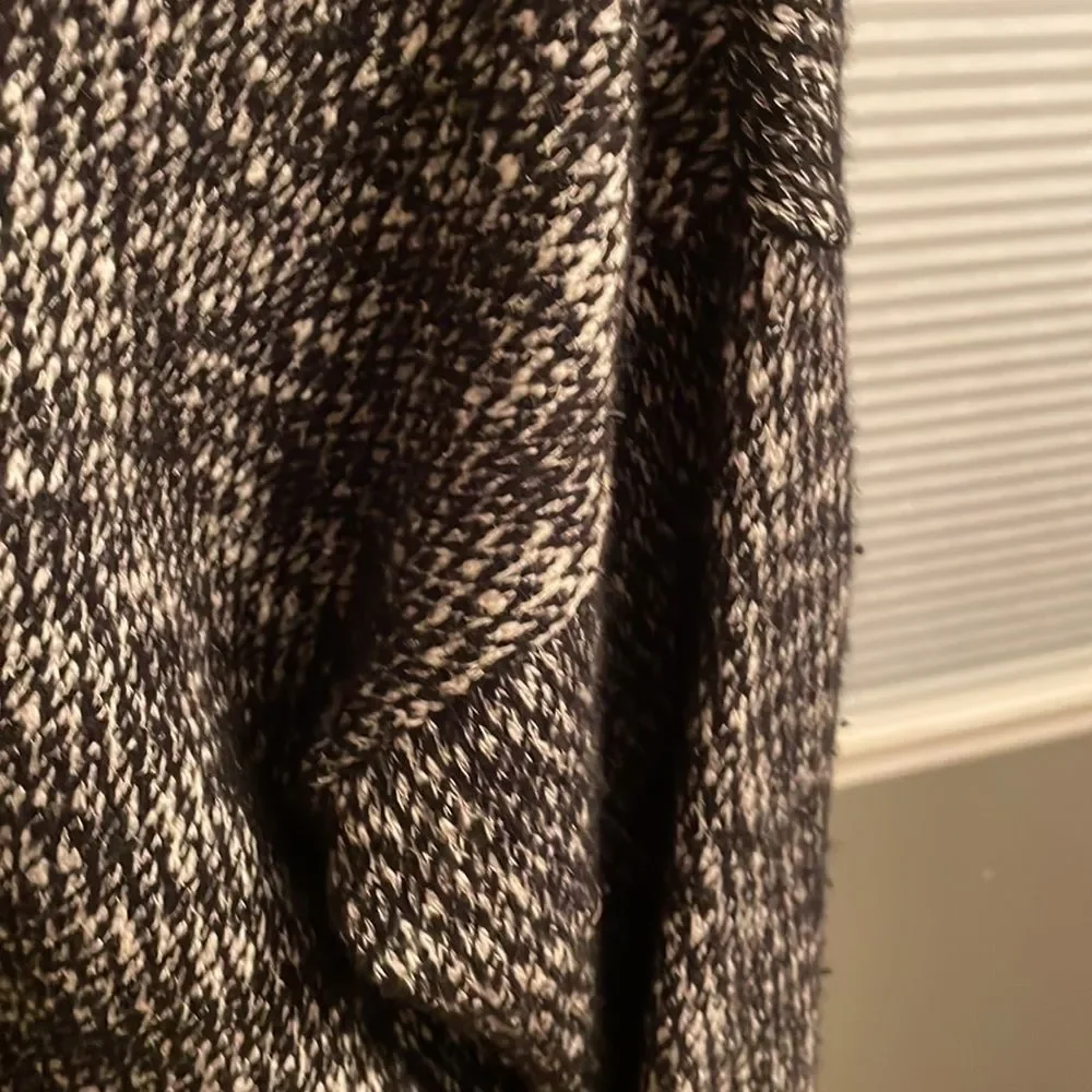 GORGEOUS MADEWELL Black and White Tweed Coat M